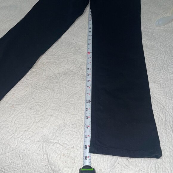 Gloria Vanderbilt Amanda Slim Leg Jeans Black Size 6 Average Embroidered Pockets - Picture 5 of 12